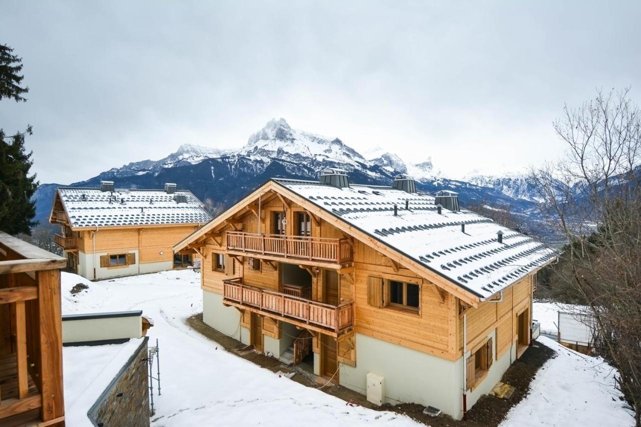 Ferienwohnung Les Chalets Pre D'Annie Combloux Exterior foto